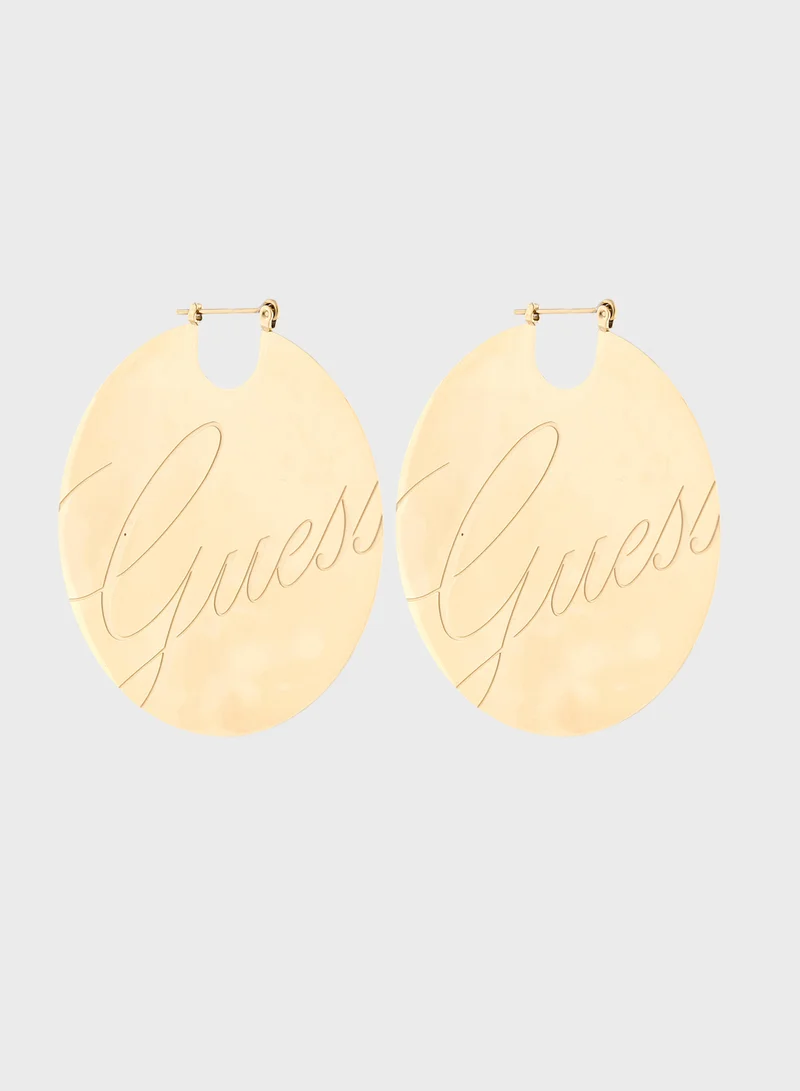 GUESS Full And Round Hoop Earrings