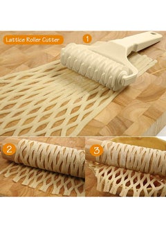 Sweet seven Time-Saver Dough Lattice Roller Cutter for Perfect Pie, Pizza, Biscuits, and More - Essential Baking Tool for Easy Crust Creation  - Image 4