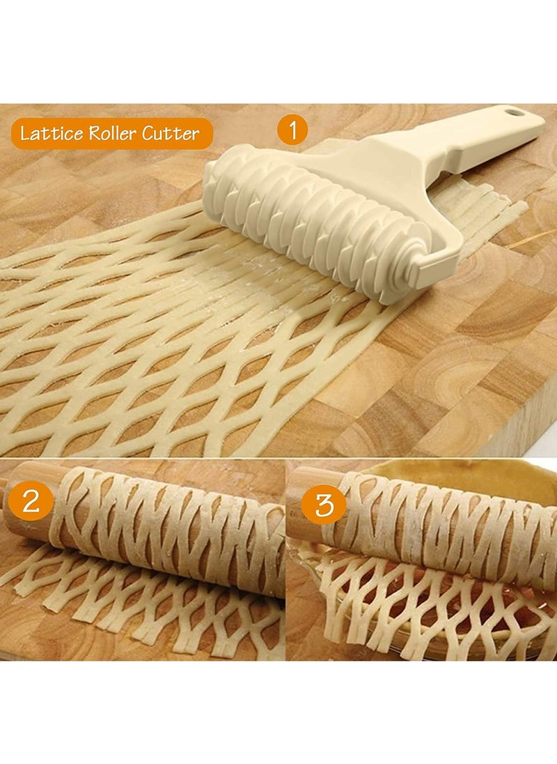 Sweet seven Time-Saver Dough Lattice Roller Cutter for Perfect Pie, Pizza, Biscuits, and More - Essential Baking Tool for Easy Crust Creation  - Image 4
