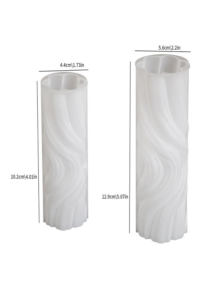 ESEENS 2 Pack Spiral Wave Resin Casting Molds - Silicone for 3D Animal Candle Making - Image 2