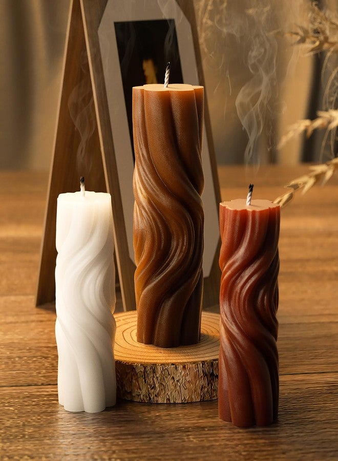 ESEENS 2 Pack Spiral Wave Resin Casting Molds - Silicone for 3D Animal Candle Making - Image 5