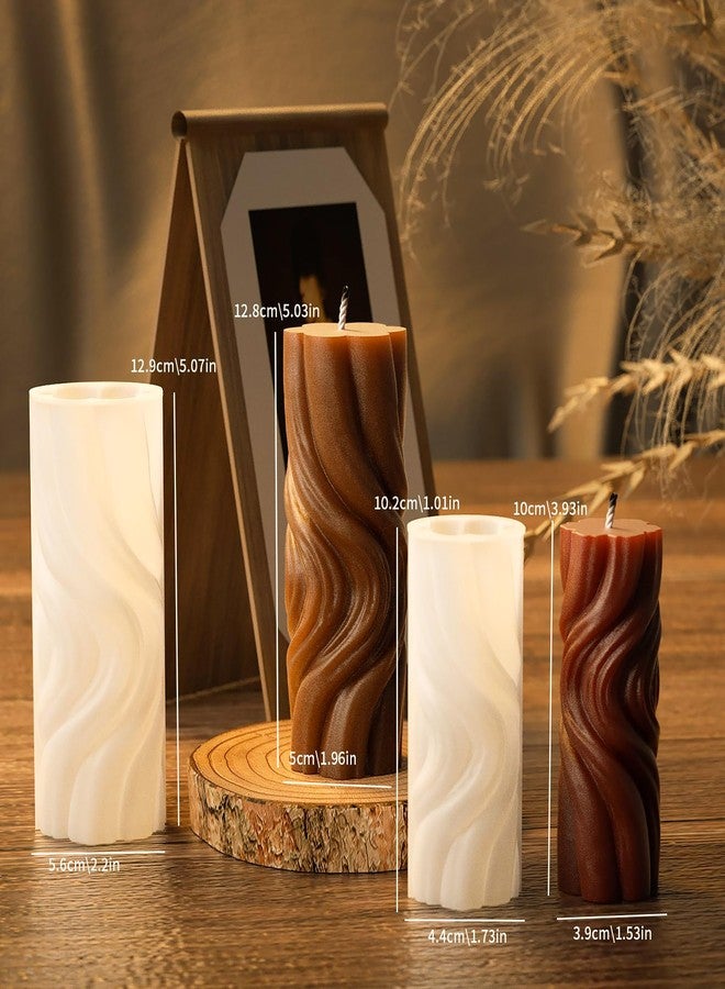 ESEENS 2 Pack Spiral Wave Resin Casting Molds - Silicone for 3D Animal Candle Making - Image 4