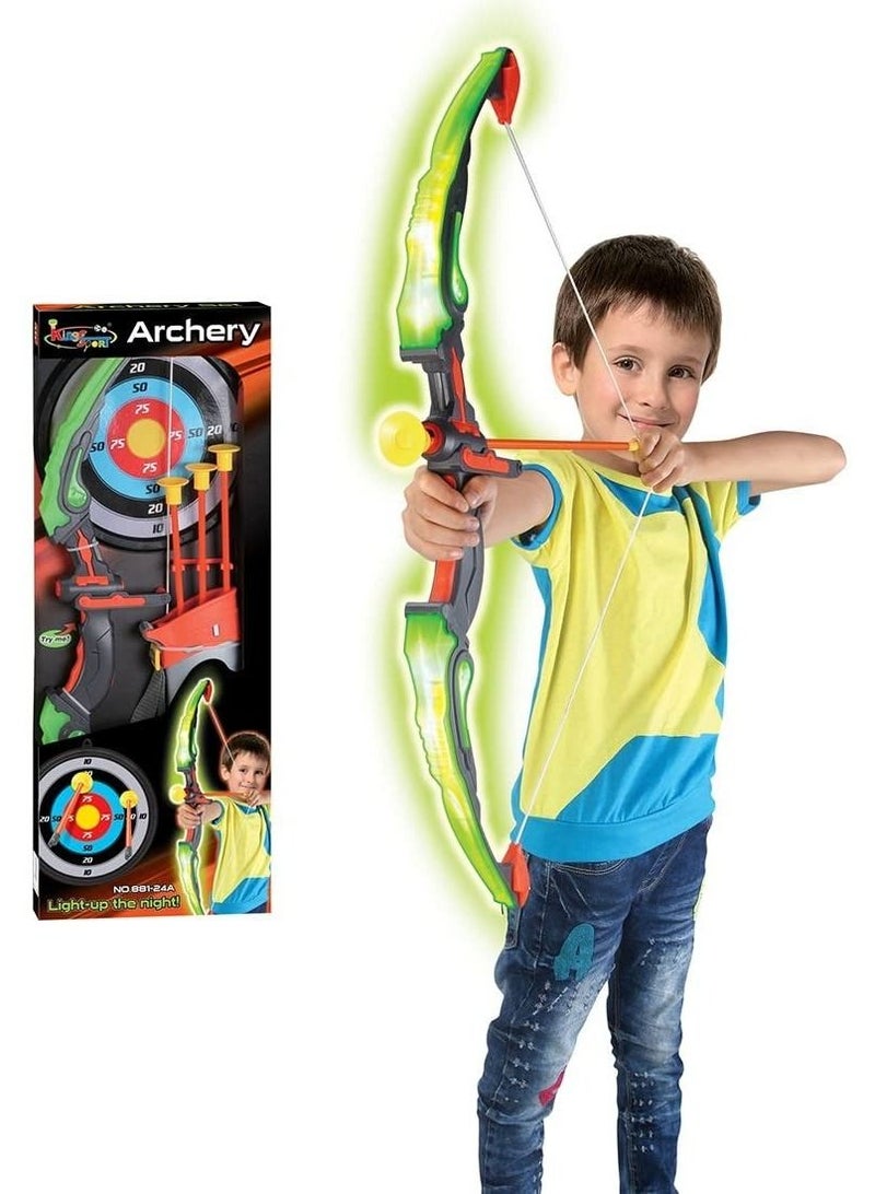 King Sport Shooting Set Bow With 3 Arrows And Target For Kids - Image 1
