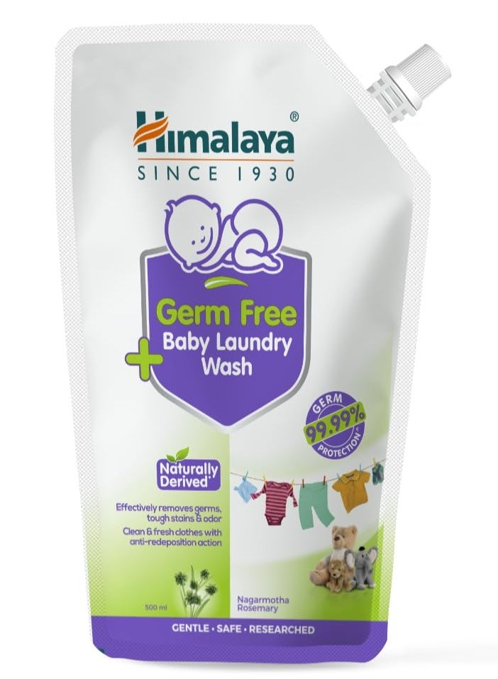 Himalaya Baby Laundry Detergent Liquid 500 ML , Dermatologically Tested - Image 1