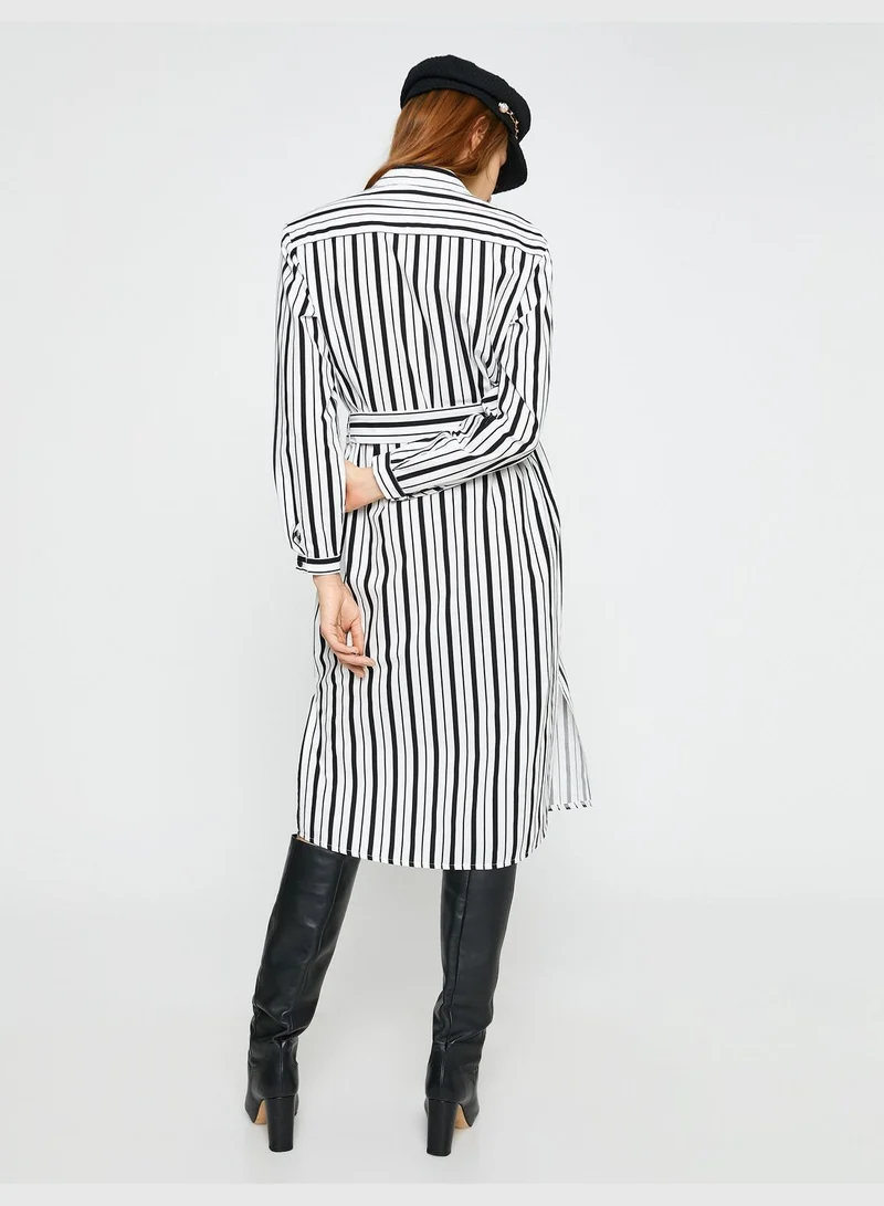KOTON Shirt Dress Waistbanded