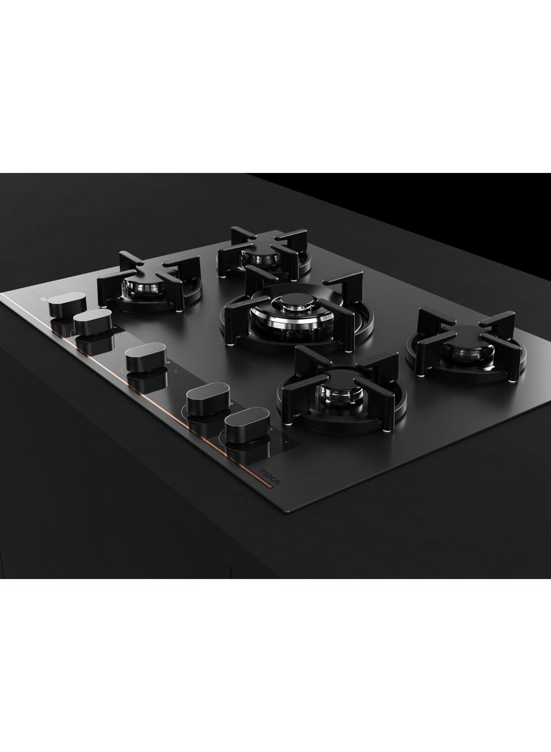 TEKA Built-in Gas on Glass Hob 5 Burners W/ Cast Iron Grids GBC 75 Special Infinity G1 Edition 112570210 Black Matt - Image 2