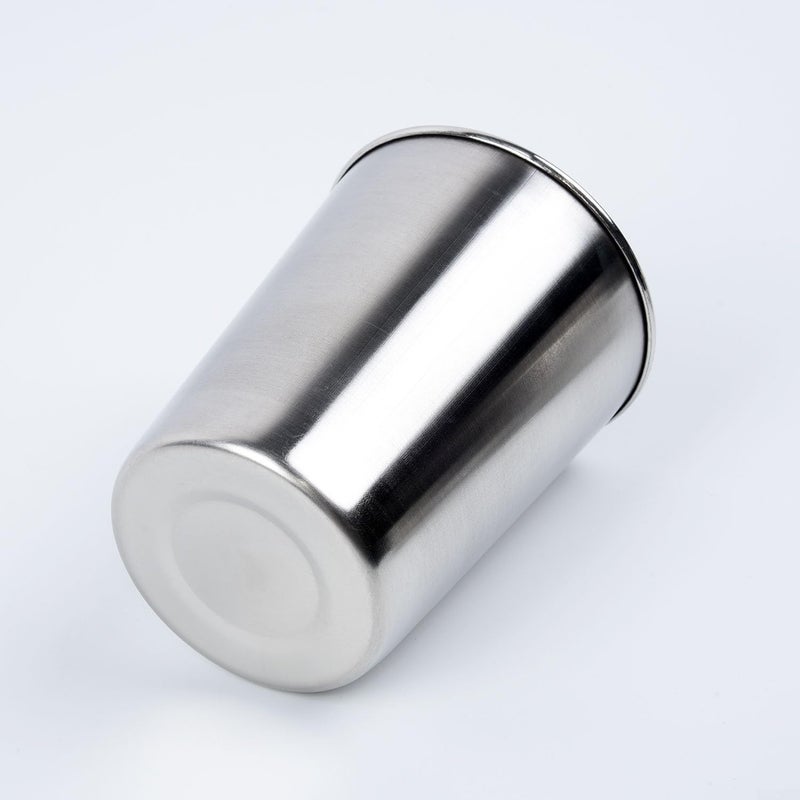 70ml Stainless Steel Cup Single Wall Drinkware For Cold Beverages Polished Finish Wide Base - Image 1