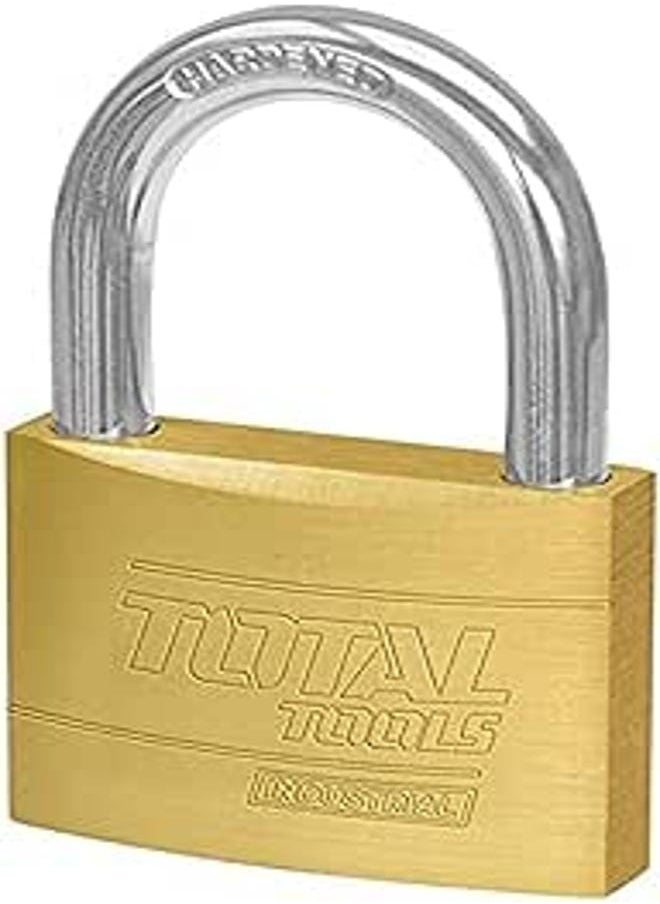 TOTAL Total Heavy Duty Brass Padlock 50Mm 290G  Tlk32502L  - Image 1