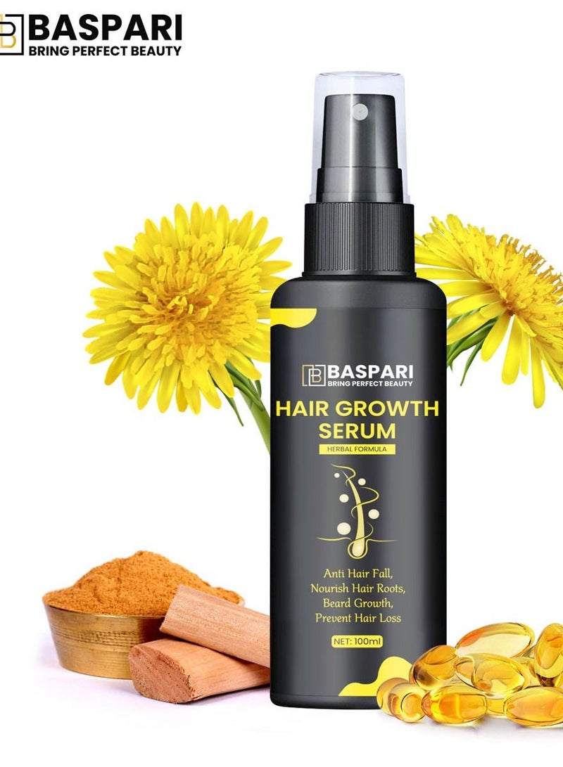 BASPARI Baspari Hair Growth Serum - Hair Treatment And Root Nutrients 100ml  - Image 1