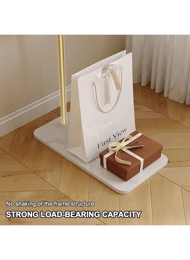 شو وو رف ملابس معدني بسيط، رف معاطف مدمج قائم على الأرض، رف معاطف معلق منزلي، رف ملابس متحرك لتعليق الملابس والمعاطف والتنانير - Image 5