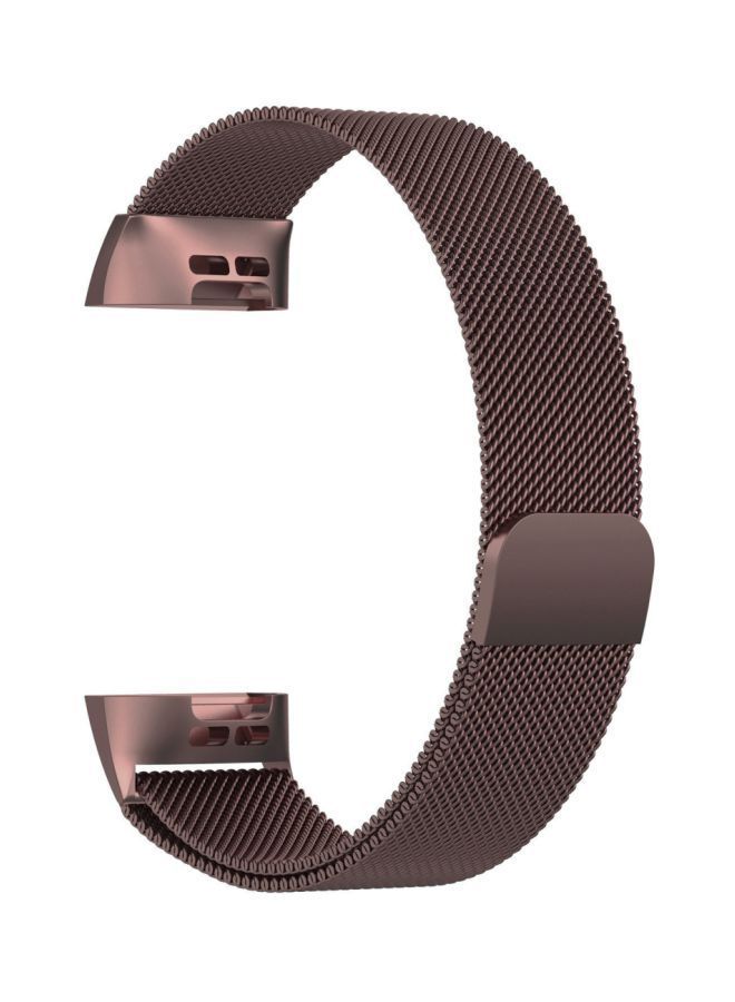 NIBEMINENT Replacement Strap For Fitbit Charge 3 Coffee  - Image 1