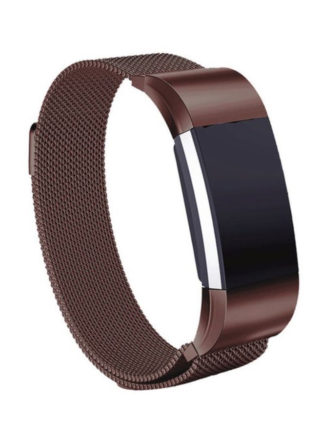 NIBEMINENT Replacement Strap For Fitbit Charge 3 Coffee  - Image 2