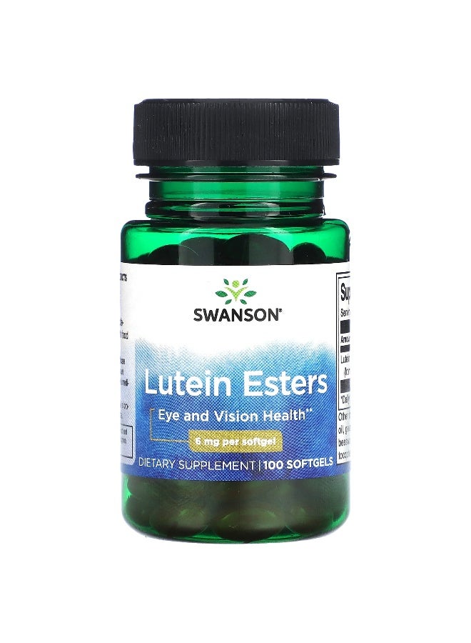 SWANSON Swanson, Lutein Esters, 6 mg, 100 Softgels 