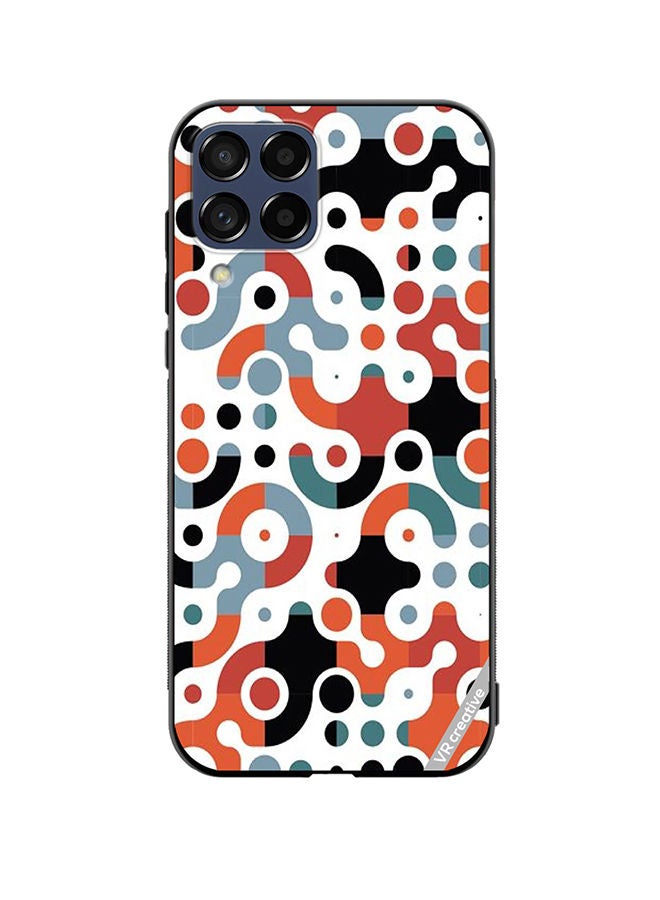 VR CREATIVE Protective Case Cover For Samsung Galaxy M33 Geomatric Pattern Design Multicolour - Image 1