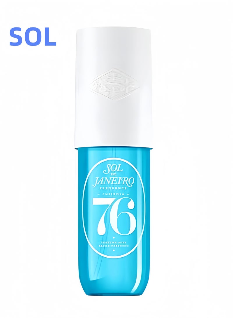 اس او ال 76 أو دو برفوم بخاخ، عطر بروم، رذاذ عطر للشعر والجسم (أزرق) - Image 1