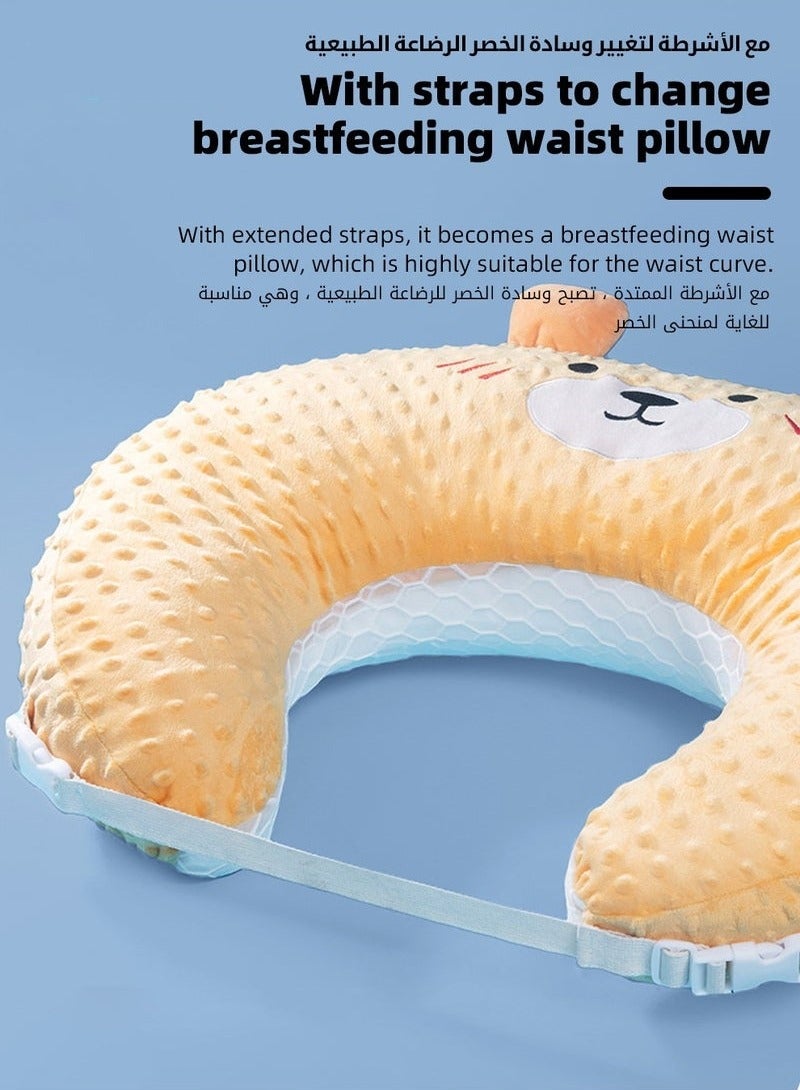 MIXDE Baby Nursing Pillow, Infant Feeding Pillow for Breastfeeding u0026 Bottle Feeding, Newborn Incline Pillow with Anti-Spill Design, Comfortable Feeding Support for Toddlers u0026 Sitting Support for M - Image 5