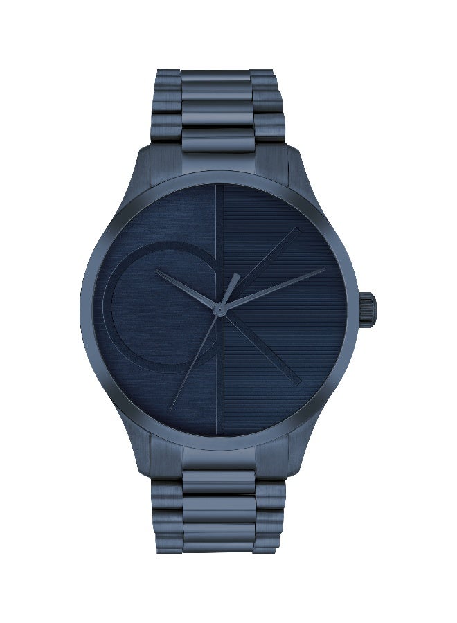 CALVIN KLEIN ROUND ANALOG UNISEX'S BLUE CASE WATCH - 25300026 - Image 2