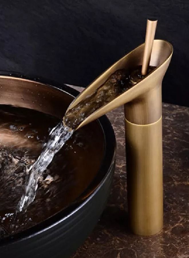 Decorative hot and cold copper faucet mixer - Image 3