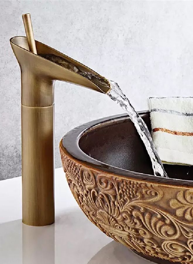 Decorative hot and cold copper faucet mixer - Image 2