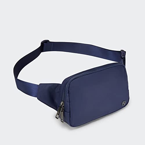 Pander حقيبة حزام باندر كبيرة 2 لتر، حقيبة فاني نايلون للنساء والرجال مع حزام قابل للتعديل، عاصفة زرقاء - Image 2