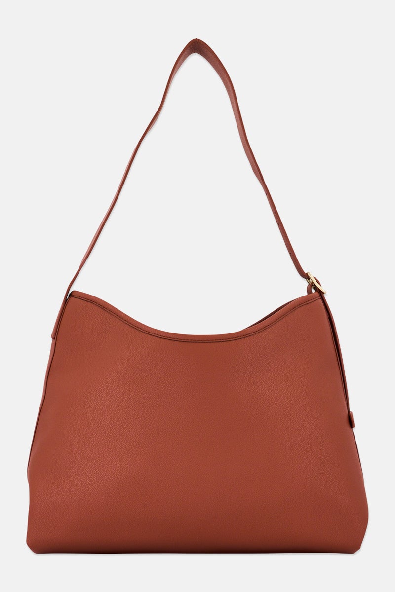 Cavalli Class Women Brand Logo Tote Bag, Brown  - Image 2