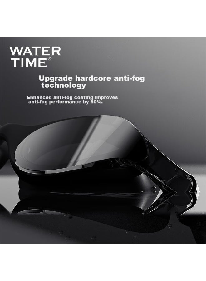 Watertime/shuichuan Swimming Goggles, Nearsighted Waterproof Anti-fog Large Frame Swimming Gl With Prescription For Men And Women, Black 600 - Image 1