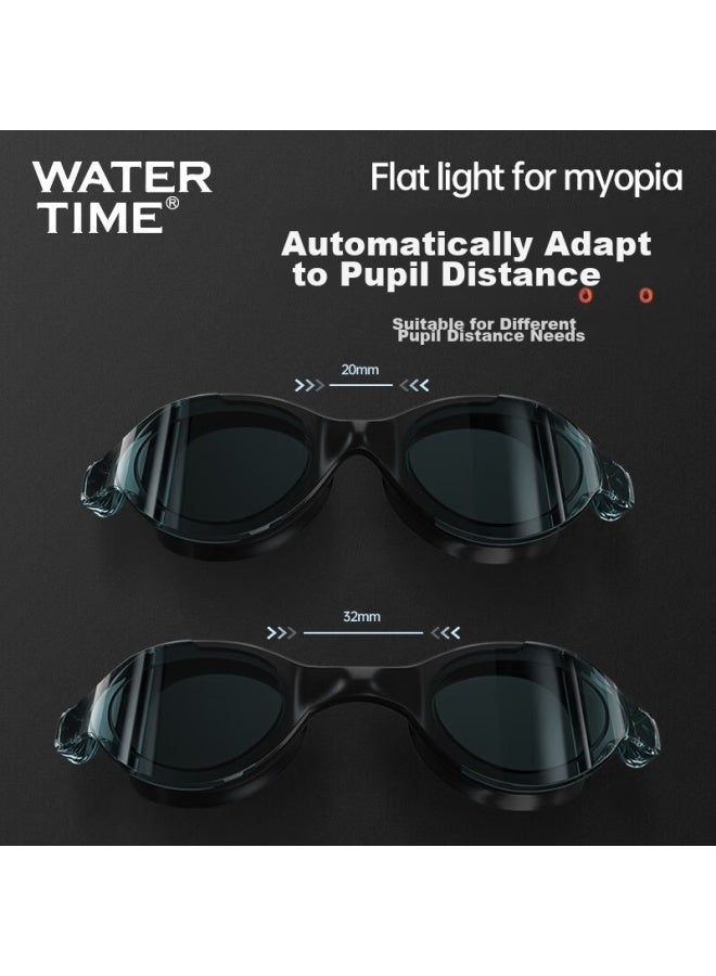 Watertime/shuichuan Swimming Goggles, Nearsighted Waterproof Anti-fog Large Frame Swimming Gl With Prescription For Men And Women, Black 600 - Image 5