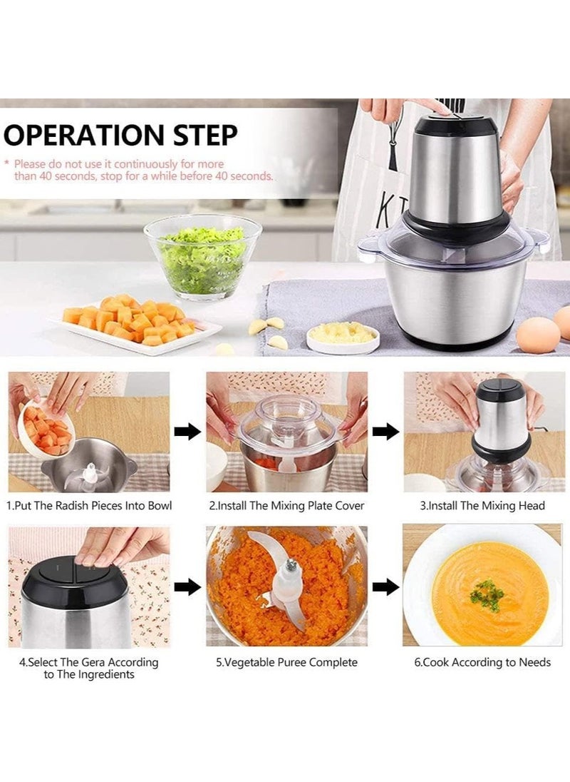 Golden Crest - Multifunction  Meat Grinder3 L Silver - Image 1