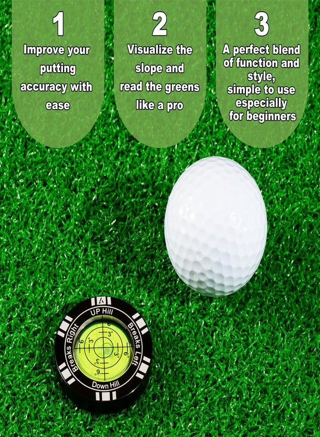 VIGLORY Golf Putt Green Reader, High Precision Golf Training Aid, Stylish Hat Clip Ball Marker, Golf Accessories for Men Women (Black) - Image 2