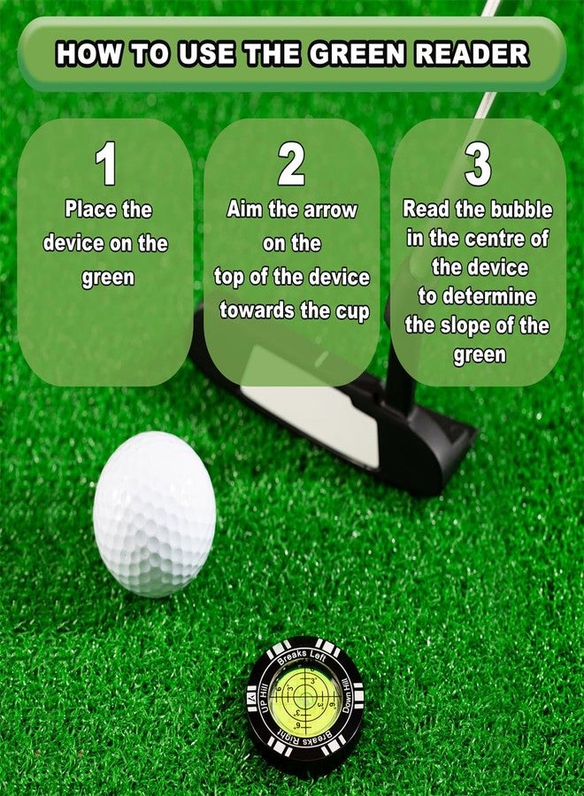 VIGLORY Golf Putt Green Reader, High Precision Golf Training Aid, Stylish Hat Clip Ball Marker, Golf Accessories for Men Women (Black) - Image 4