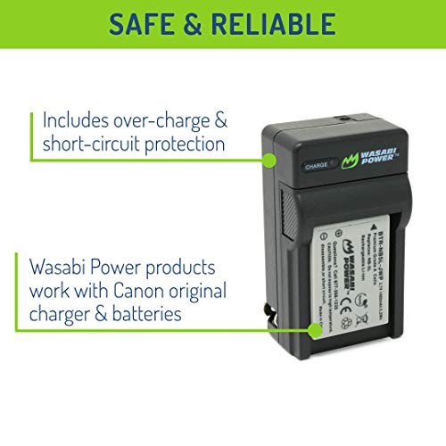 Wasabi Power Battery (2-Pack) and Charger for Canon NB-5L and Canon PowerShot S100, S110, SD700 IS, SD790 IS, SD800 IS, SD850 IS, SD870 IS, SD880 IS, SD890 IS, SD900 IS, SD950 IS, SD970 IS, SD990 IS, SX200 IS, SX210 IS, SX220 IS, SX230 HS - Image 4