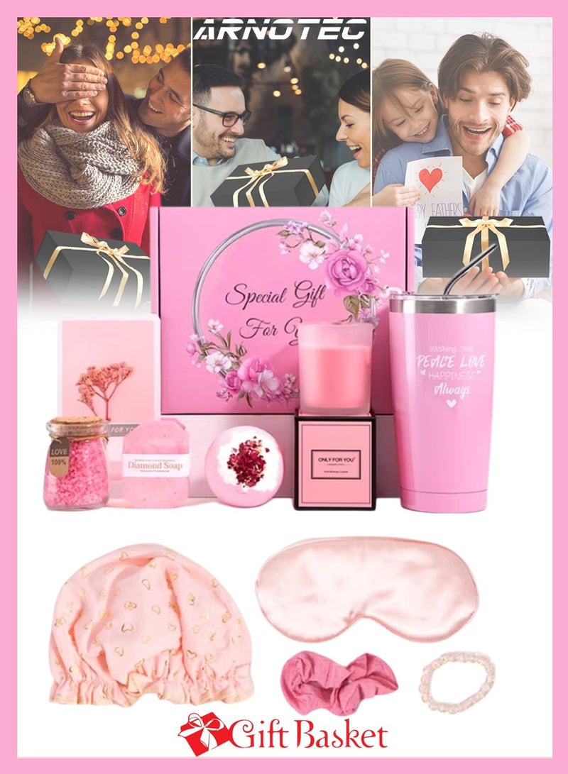 ARNOTEC Birthday Gifts for Women, Relaxing Spa Gift Basket Set, Unique Gift Ideas for Women, Gifts for Mom Sister Best Friend Wife, Coworker Teacher Nurse Gifts for Women  - Image 1
