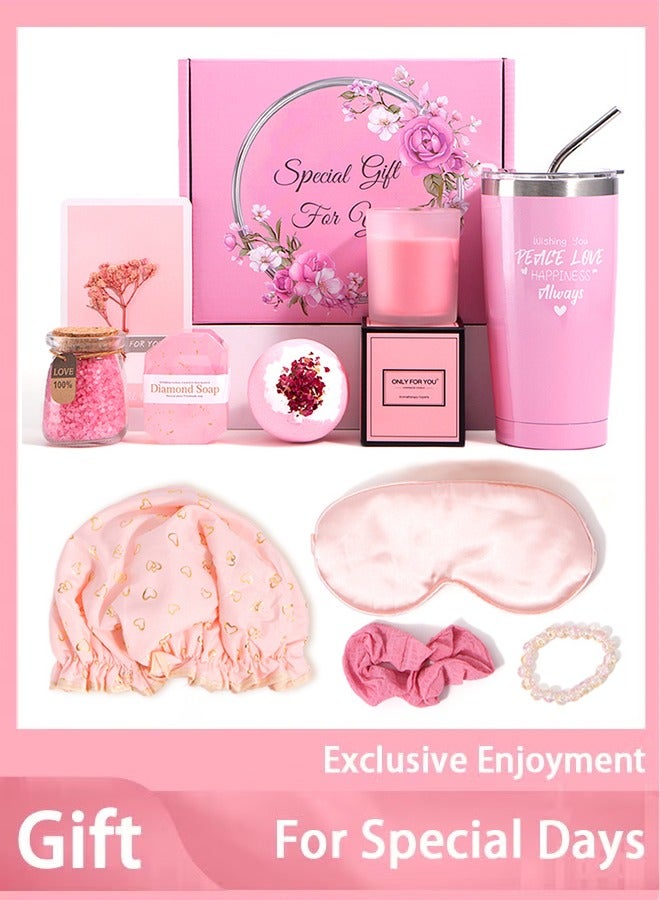 Birthday Gifts for Women, Relaxing Spa Gift Basket Set, Unique Gift Ideas for Women, Gifts for Mom Sister Best Friend Wife, Coworker Teacher Nurse Gifts for Women