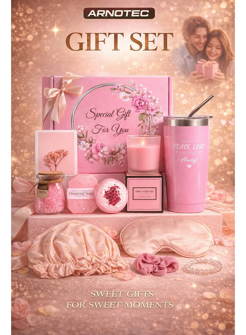 ARNOTEC Birthday & Holiday Gifts for Women – Relaxing Spa Gift Basket Set, Unique Gift Ideas for Christmas, Valentine’s Day, Mother’s Day, Thanksgiving & Anniversary, Gifts for Mom, Sister, Best Friend, Wife, Coworker, Teacher & Nurse - Image 1