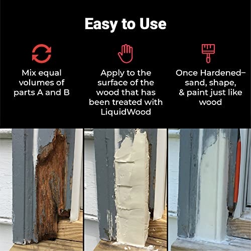 Abatron WoodEpox Kit - 2 Gallon - 2-Part Structural Epoxy Adhesive and Wood Hardener - Wood Filler Putty - Image 4