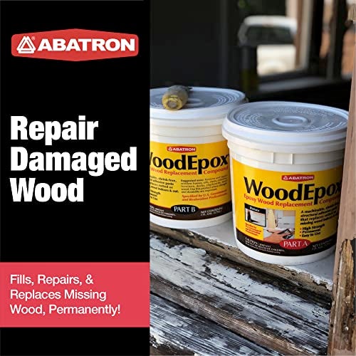 Abatron WoodEpox Kit - 2 Gallon - 2-Part Structural Epoxy Adhesive and Wood Hardener - Wood Filler Putty - Image 2