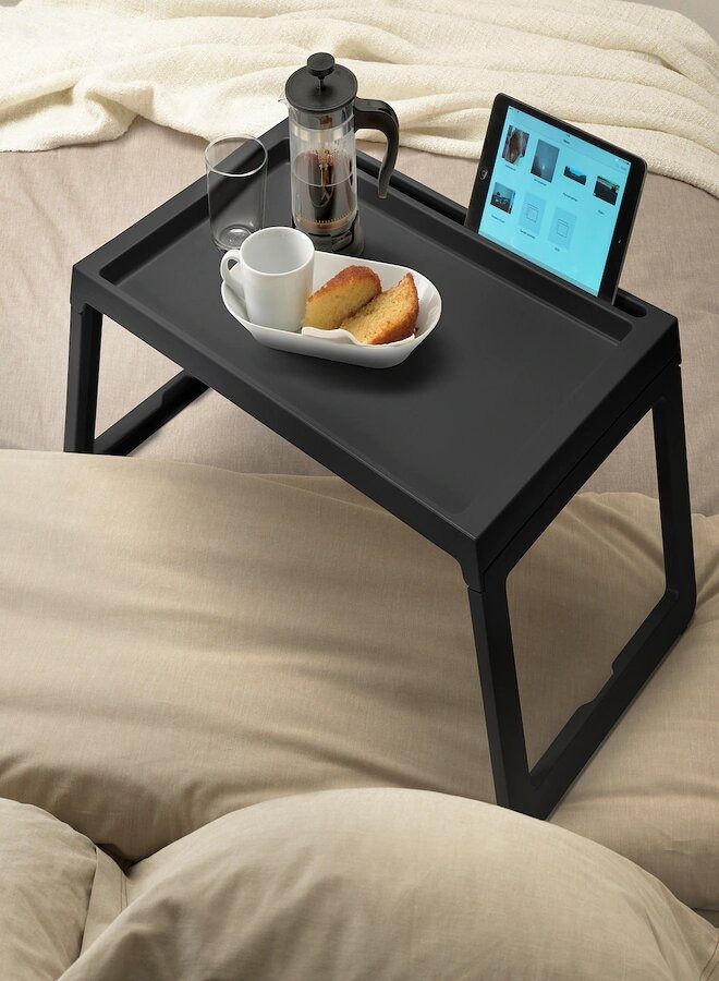Bed tray, black