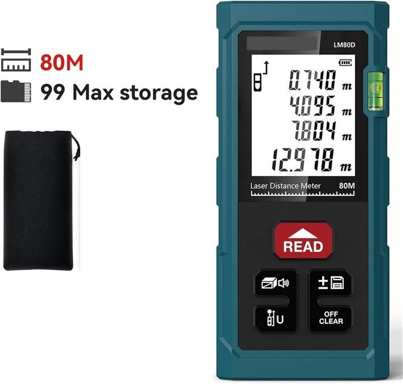 Rangefinder LM40D Distance Meter Self-Calibration Volume/Area/Angle/Pythagorean Theorem - Image 1