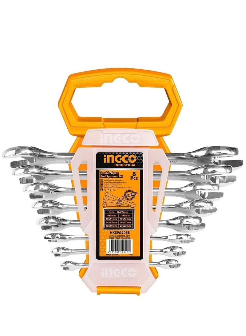 INGCO INGCO 8Pcs Double open end spanner set - HKSPA2088  - Image 1