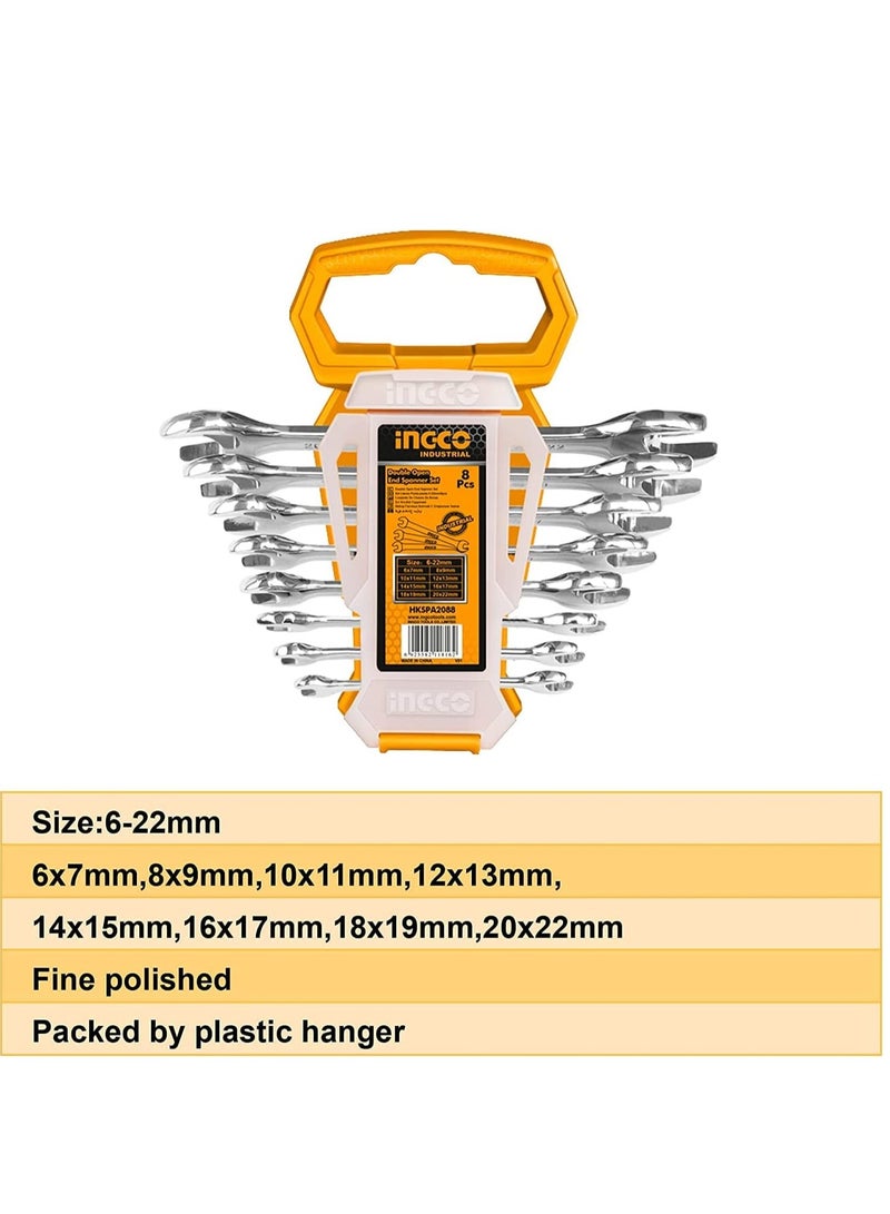 INGCO INGCO 8Pcs Double open end spanner set - HKSPA2088  - Image 5