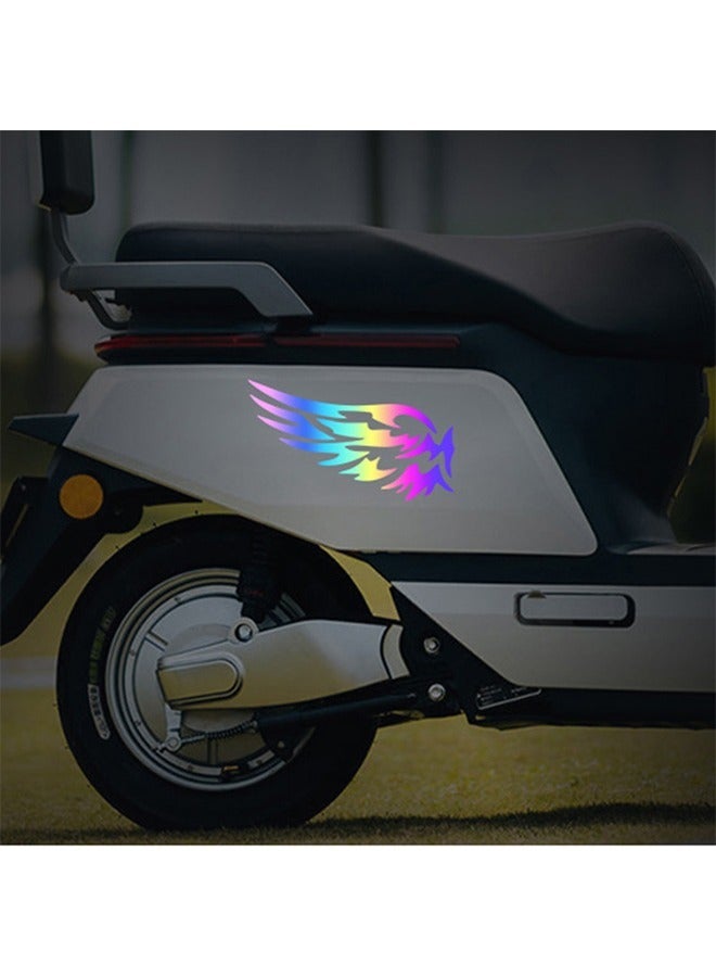 3 Sheets Flame Reflective Stickers for Car, Colorful Laser Vinyl Waterproof Decals, DIY Body Side Truck SUV Off Road Vehicles Skateboard (Colorful) - Image 4