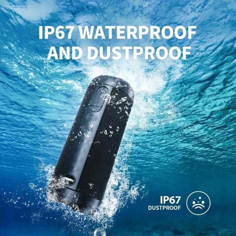 Mifa Wildrod Portable Wireless Bluetooth Speaker Outdoor Camping Speaker Bluetooth 5.3 Ip67 Waterproof + Card, Black - Image 5