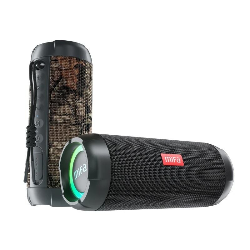 Mifa Wildrod Portable Wireless Bluetooth Speaker Outdoor Camping Speaker Bluetooth 5.3 Ip67 Waterproof + Card, Black - Image 2