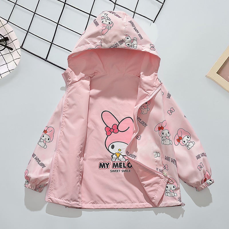 Girls' Reversible Jacket, Style, New Style, Little Girl'S Spring Clothing, Kidsren'S Baby Girl'S Reversible Jacket - Image 2
