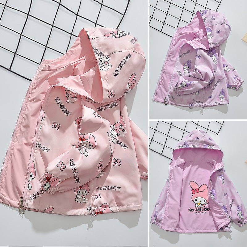Girls' Reversible Jacket, Style, New Style, Little Girl'S Spring Clothing, Kidsren'S Baby Girl'S Reversible Jacket - Image 4