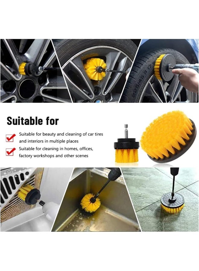 Biella 6Pcs Drill Brush Attachment Set -Drill Brush Cleaning Brushes Set Power Scrubber Brush For Cleaning With Extend Attachment Drilling Brushes For Grout, Floor, Tub, Tile, Shower, Kitchen Etc  - Image 5