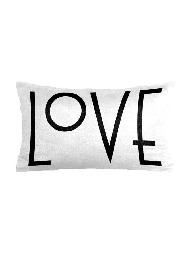 RIZARIES SuperSoft Black & White Love Rectangle 