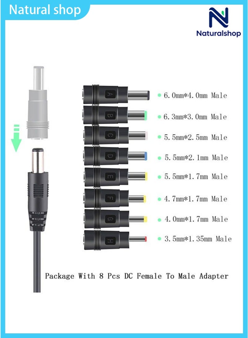 المتخصصون الطبيعيون سلك الطاقة العالمي USB إلى DC 5V بمقاس 5.5 × 2.1 مم، مع كابل شحن يحتوي على منفذ توصيل بالنصائح بمقاس 8. - Image 2