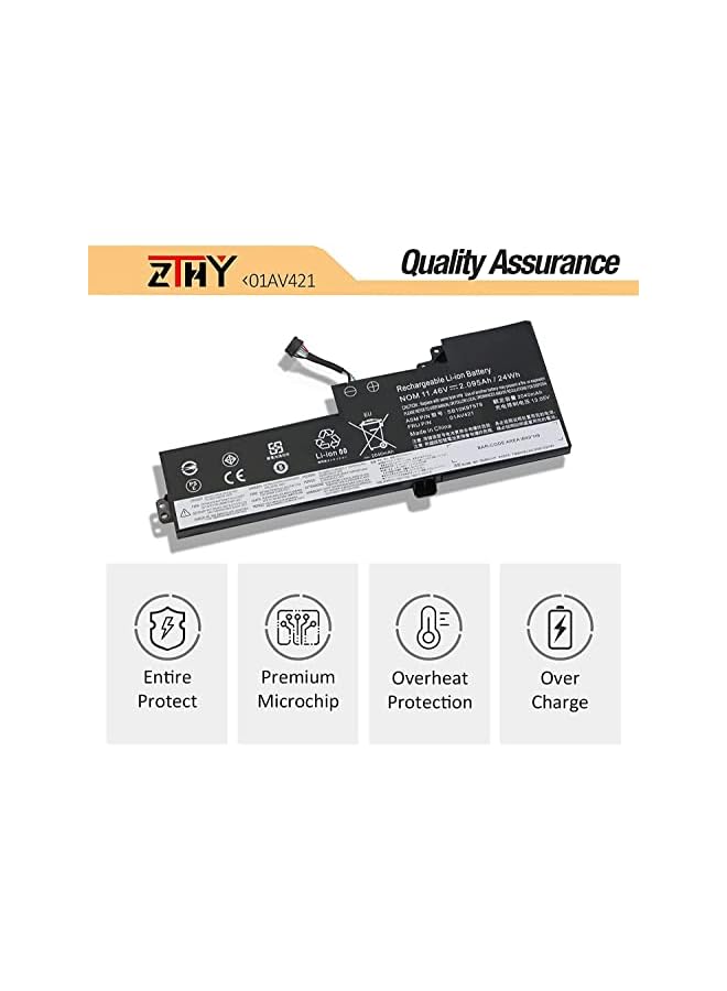 ZTHY 01Av421 01Av419 01Av420 01Av489 Laptop Battery Replacement For Lenovo Thinkpad T470 A475 T480 A485 Tp25 Series Sb10K97578 Sb10K97576 Sb10K97577 11.46V 24Wh 2095Mah 3-Cell - Image 4