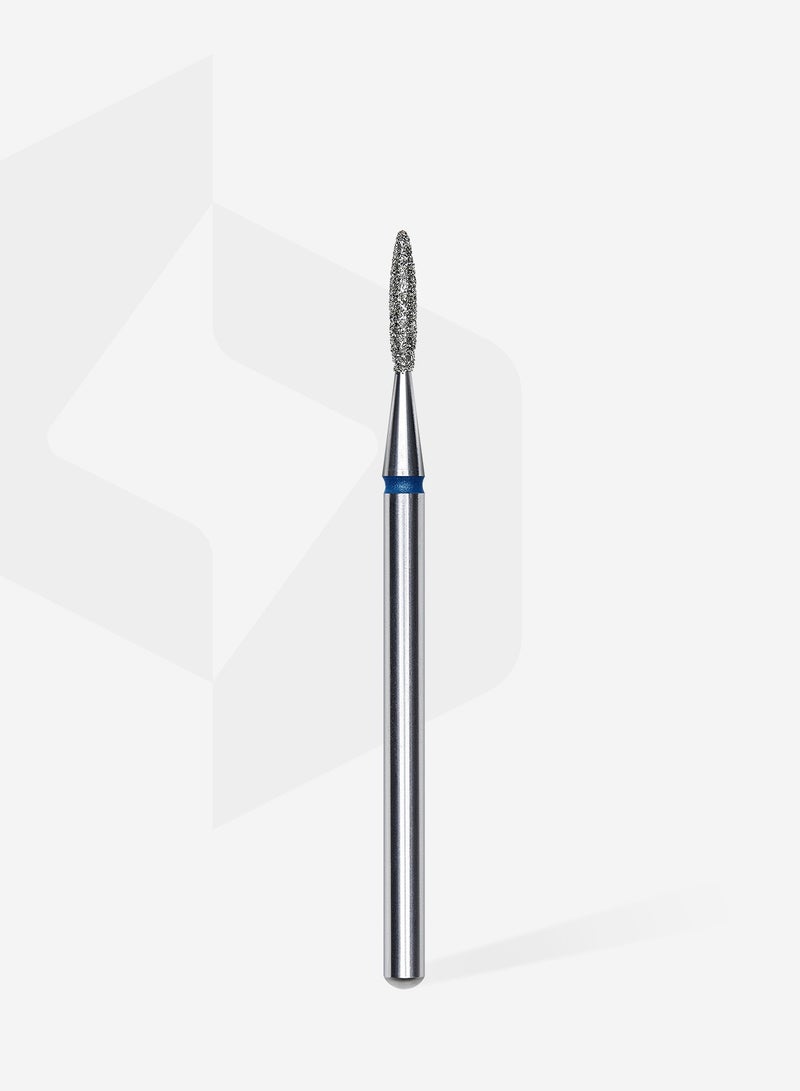 STALEKS PRO Diamond nail drill bit pointed flame blue EXPERT head diameter 1,6 mm / working part 8 mm - Image 2